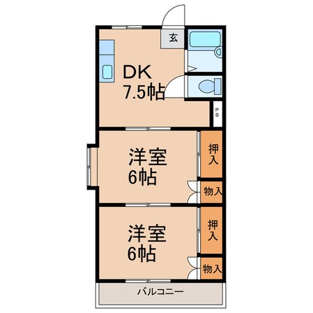 メゾンオオワキの物件間取画像